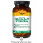 Country Life Calcium Caps with Boron Vegetarian suitable not Certified Kosher  90 Vegetarian Capsules